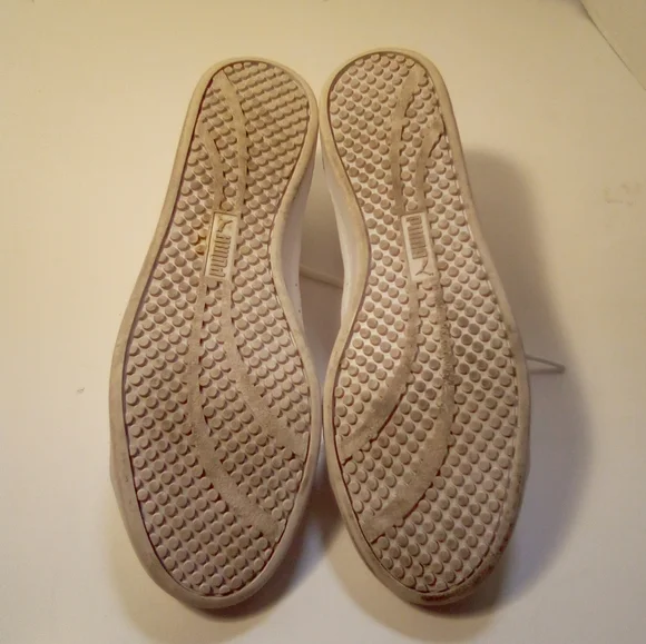 Puma Vintage Womens Leather Low Top Soft Foam Comfort Insert White Sneakers 6.5 - Picture 7 of 16